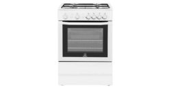 Indesit I6GG1W 60cm Freestanding Gas Single Cavity Cooker in White